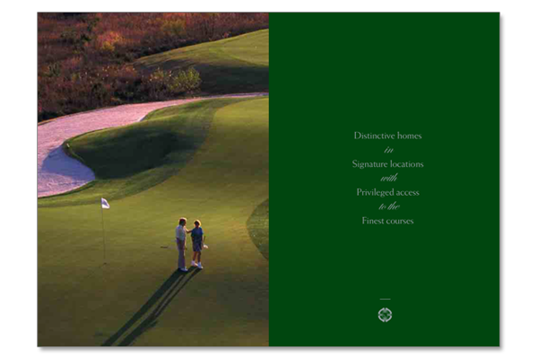 golf residence club brochure